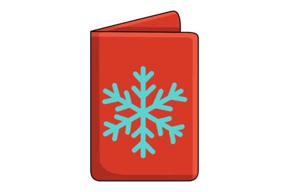 Christmas Book Cover Vector Illustration for Creative Projects