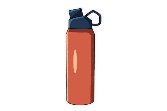 Christmas Bottle Water Icon Illustration for Website Design
