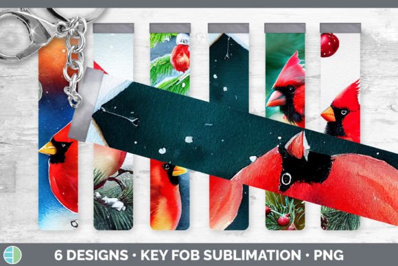 Christmas Cardinals Key Fob Wristlet S Illustrations Review