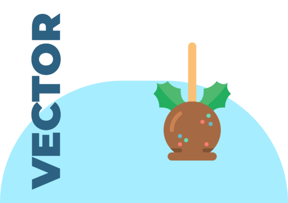 Christmas Food Cake Pop Illustration for Design Projects