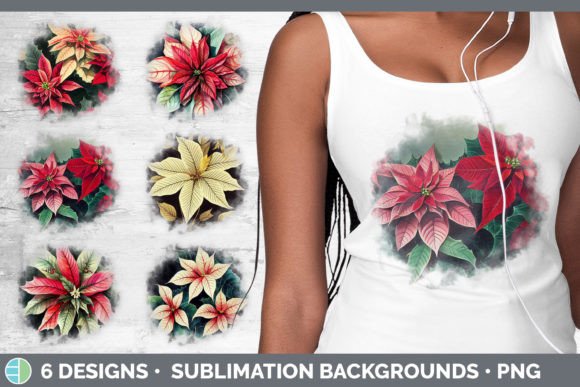 Christmas Poinsettia Background Grunge: A Review for Crafters & Illustrations