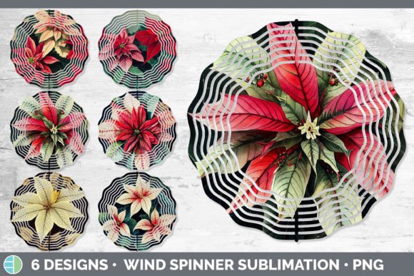 Christmas Poinsettia Wind Spinner Design Review
