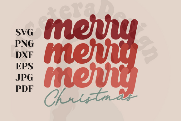 Merry Christmas Retro Design Review