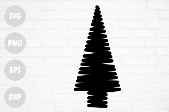 Scribble Christmas Tree Illustration Review