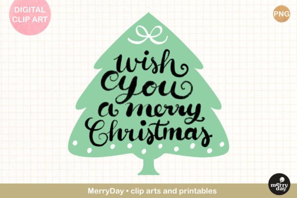 Wish You a Merry Christmas Illustration for Local Branding